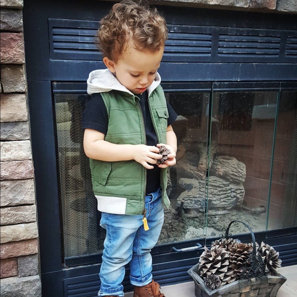 Green Hooded Vest